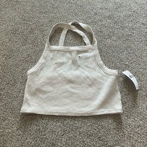 American eagle cropped racer back tank